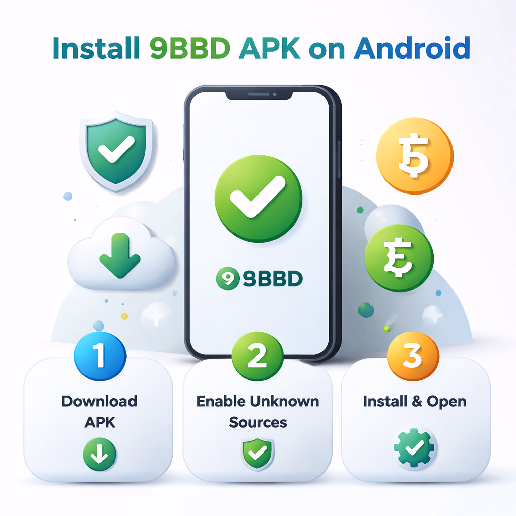 Smiling Bangladeshi player holding a phone while exploring the 9BBD app inside a comfortable living room setting