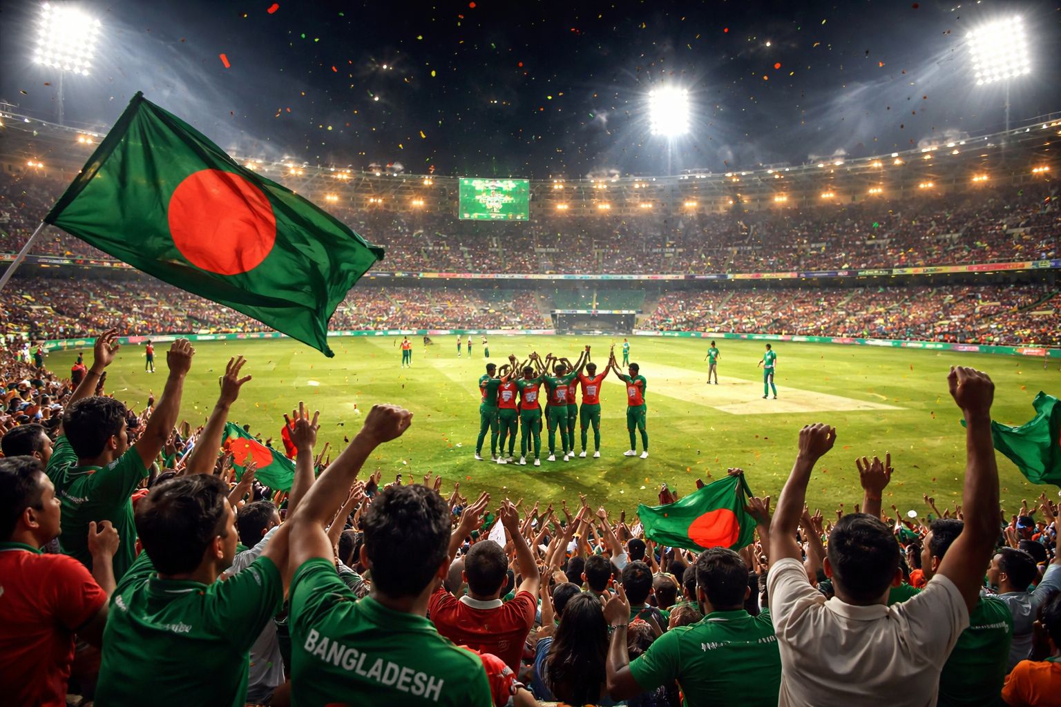 Engaged Bangladeshi sports punter using a laptop and smartphone at home while watching live cricket and placing in-play stakes on 9BBD